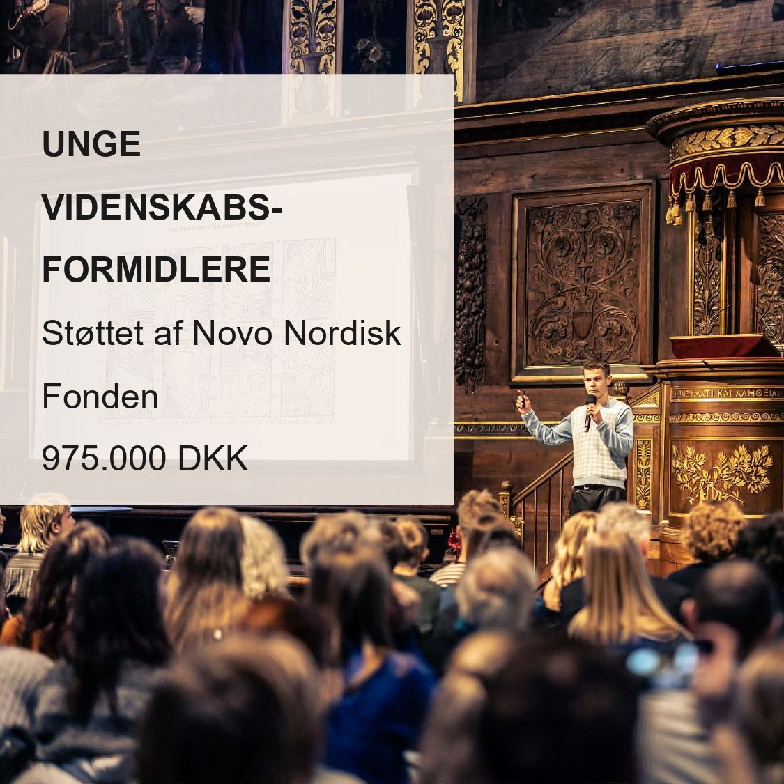Novo Nordisk Fondens støtte til Unge Videnskabsformidlere